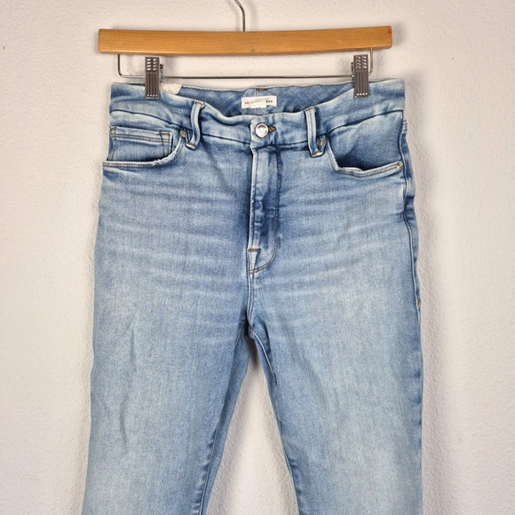 Good American Womens 10/30 Blue Good Legs Cigarette Fit GLSPBD731T BLUE841 Pants - Picture 7 of 15